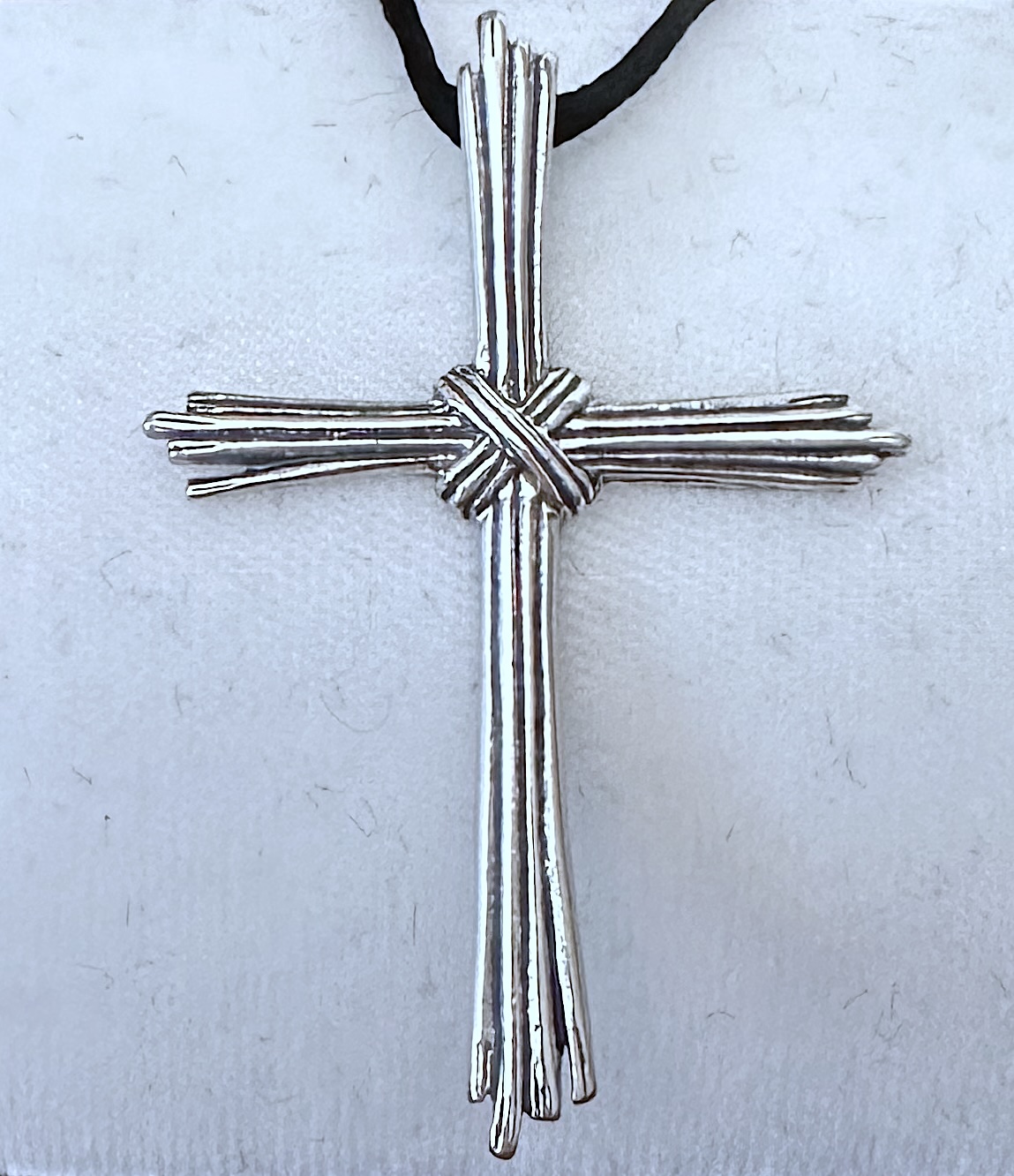 Necklace on white background