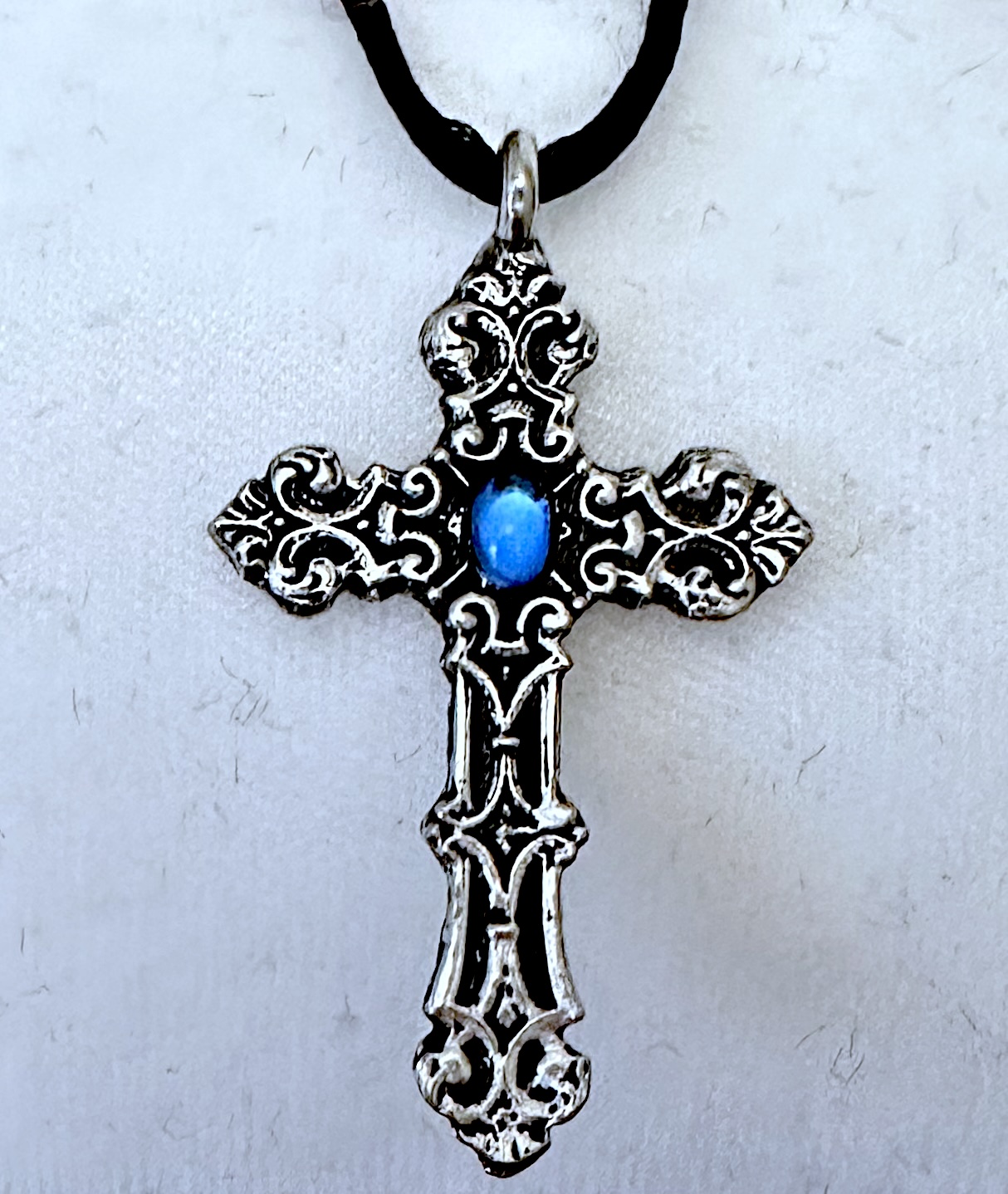 Necklace on white background