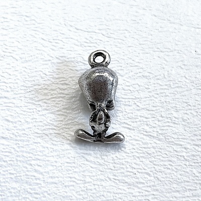 Earrings on white background