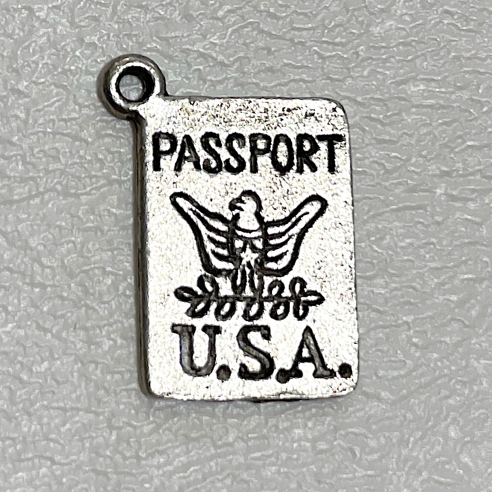 Charm on white background