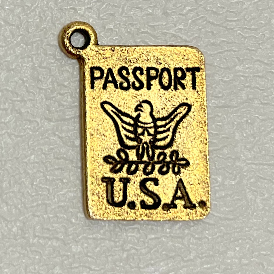 Charm on white background